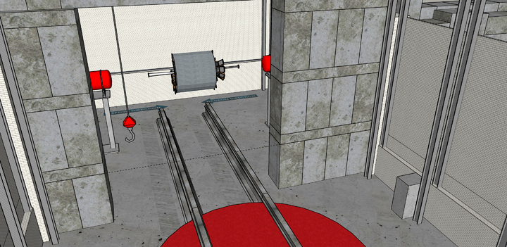 SketchUp view of CORE in IP8 from Assembly Hall
